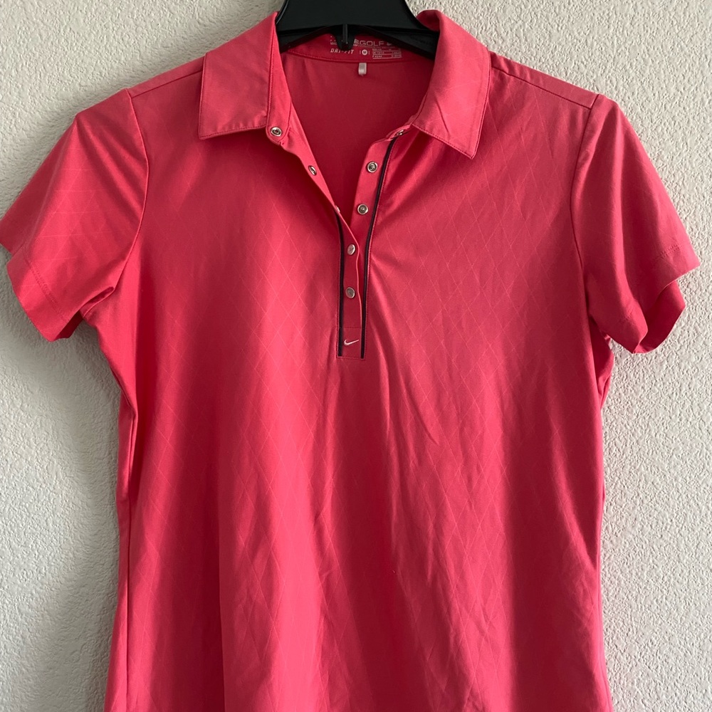 NIKE GOLF DRI-FIT SHIRT MEDIUM PINK